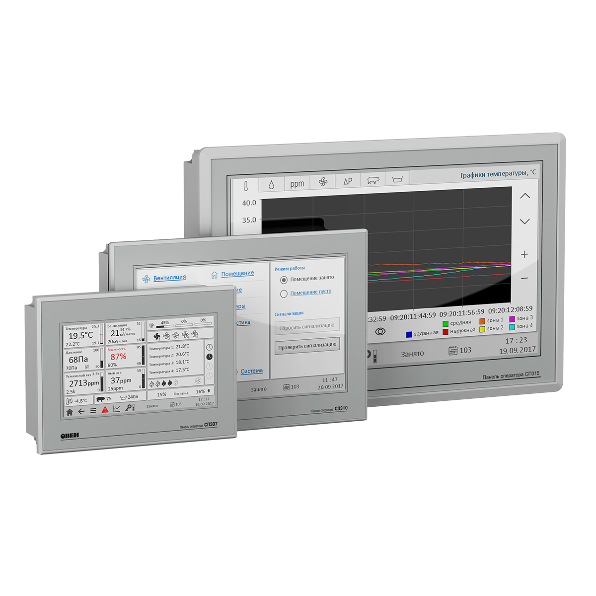 СП310-Р сенсорная панель оператора 10.1” с Modbus