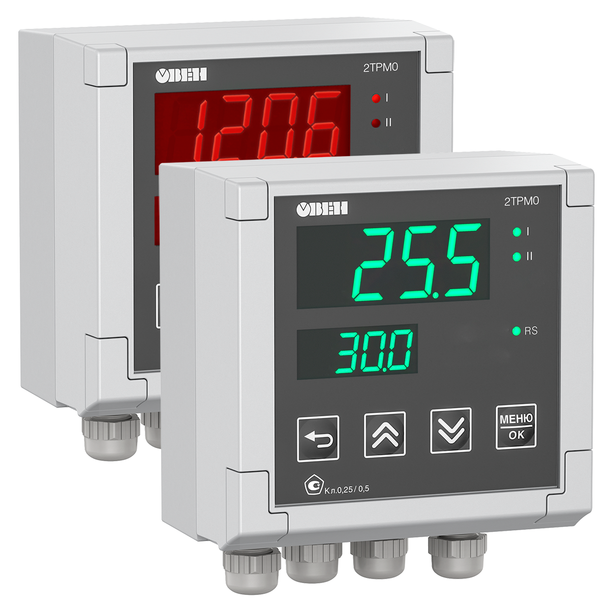 2ТРМ0-Щ2.У3.RS двухканальный измеритель с интерфейсом RS-485
