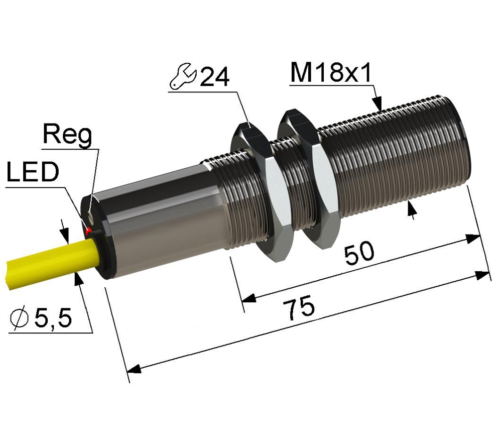 PS1-18M75-5B41-K Емкостный датчик Мега-К
