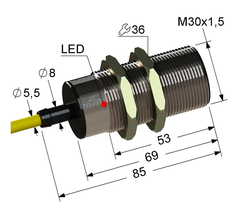 PS2-30M85-10B74-Z Индуктивный датчик Мега-К