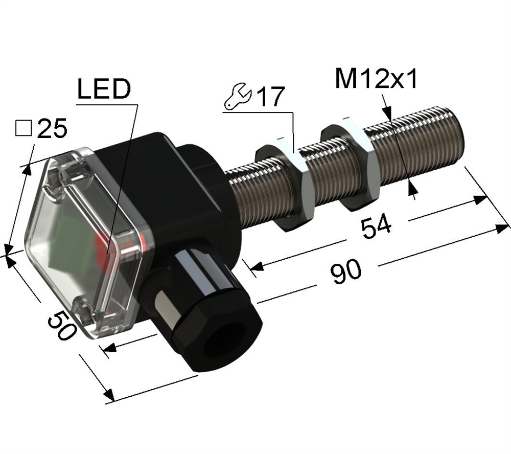 PS2-12M90-2B74-B Индуктивный датчик Мега-К