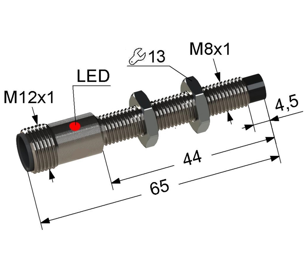 PS2-08M65-5N41-C4 Индуктивный датчик Мега-К