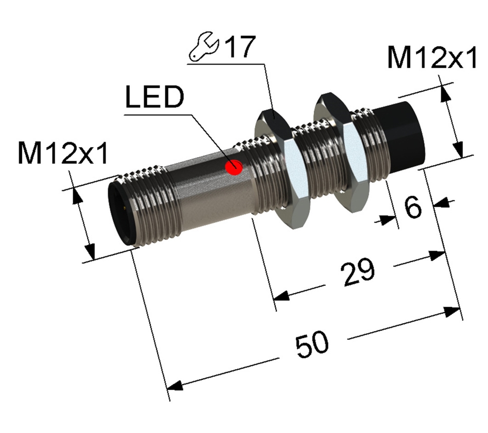 PS2-12M50-4N21-C4 Индуктивный датчик Мега-К
