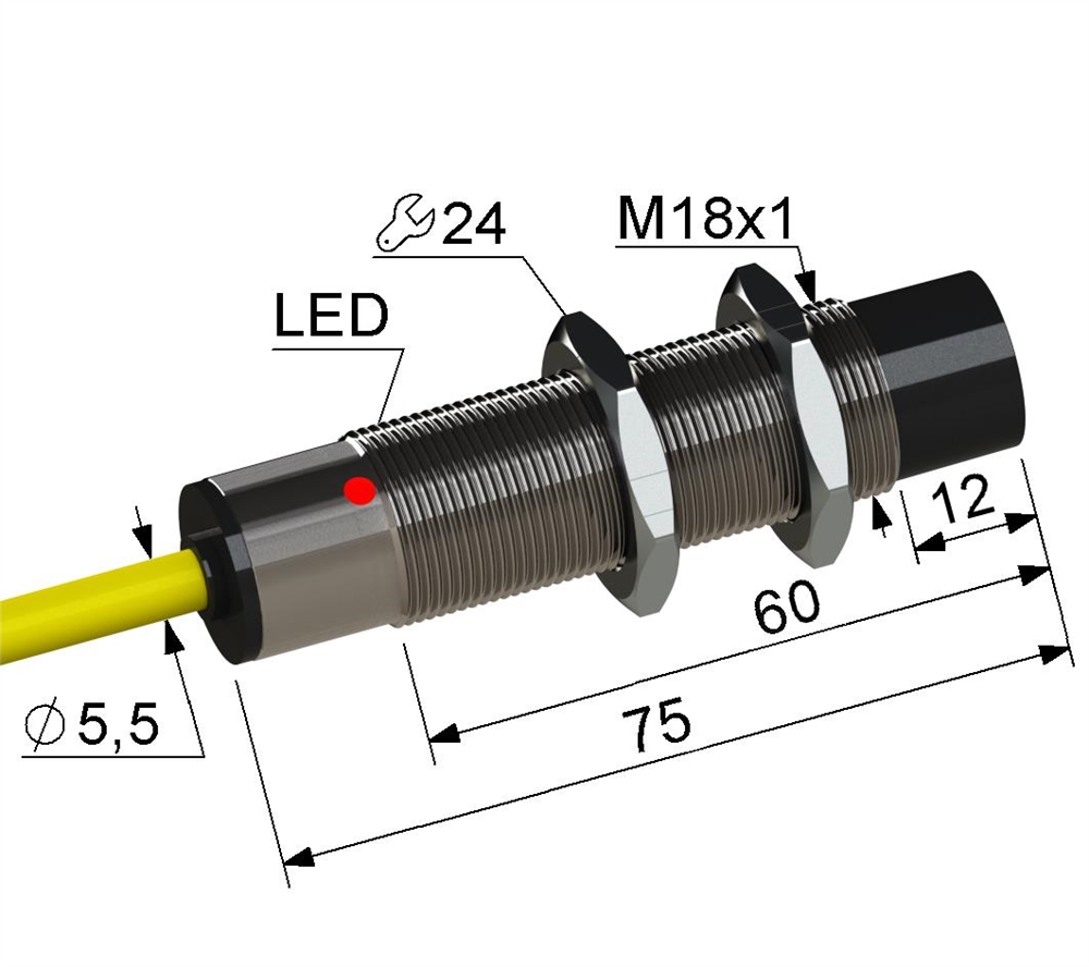 PS2-18M75-8N84-K Индуктивный датчик Мега-К