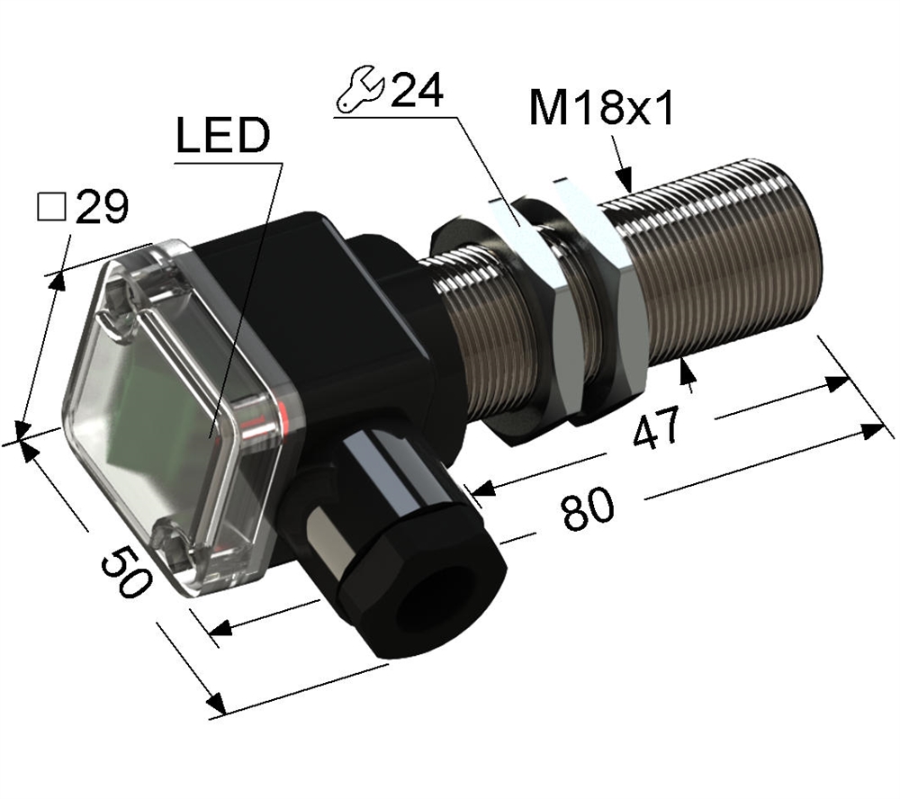 PS2-18M80-12B31-B Индуктивный датчик Мега-К