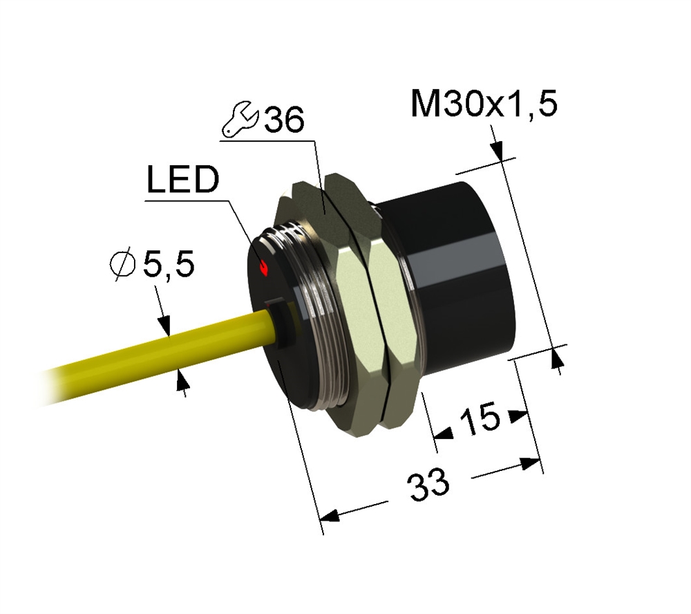 PS2-30M33-15N21-K Индуктивный датчик Мега-К