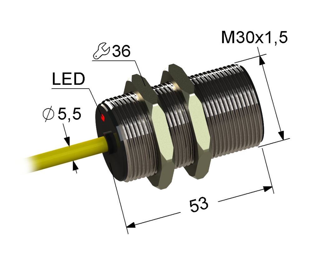 PS2-30M53-10B21-K Индуктивный датчик Мега-К