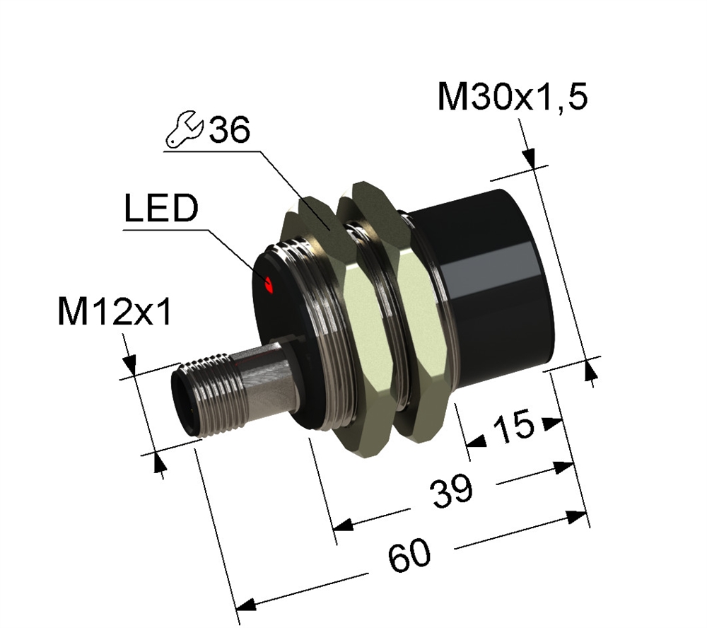 PS2-30M60-15N11-C4 Индуктивный датчик Мега-К