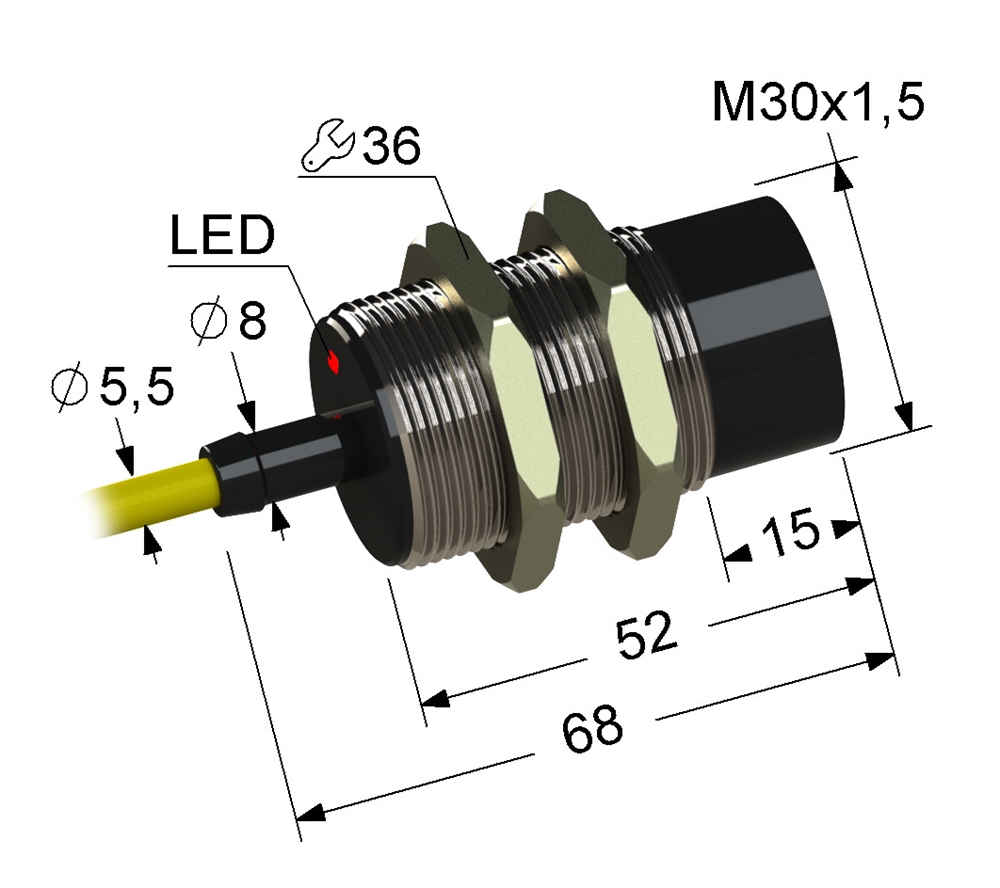 PS2-30M68-25N41-Z Индуктивный датчик Мега-К