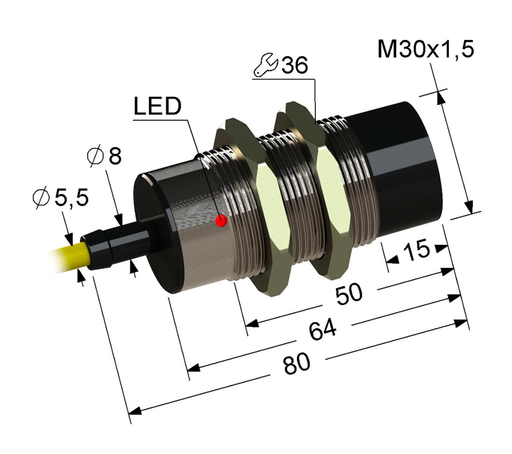 PS2-30M80-25N21-Z Индуктивный датчик Мега-К