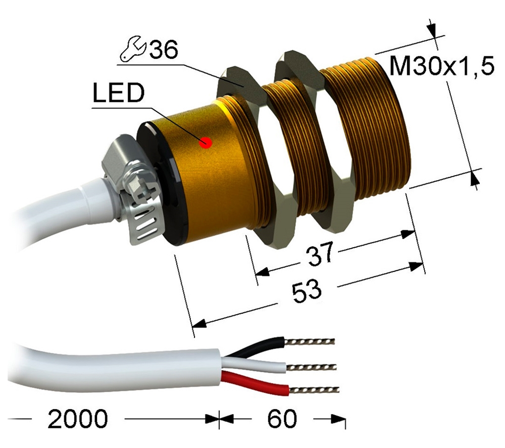 PS2A-30M53-10B11-Z Индуктивный датчик Мега-К