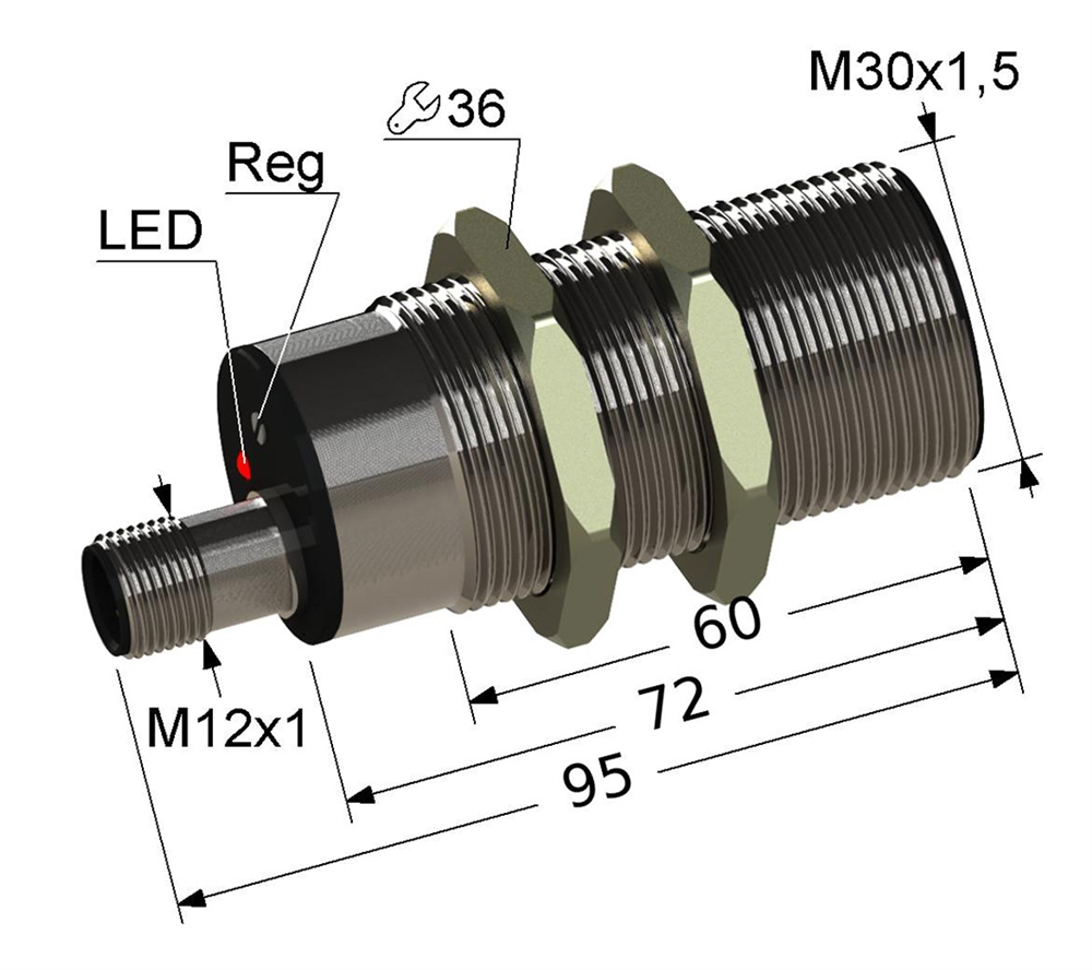 PS2R1-30M95-10B74-C27 Частотный датчик Мега-К