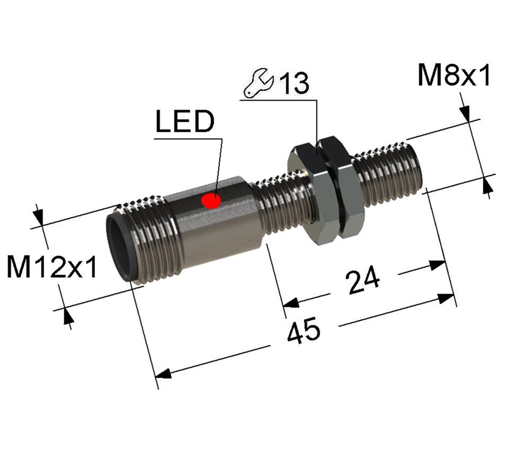 PS2-08M45-3B41-C4 Индуктивный датчик Мега-К