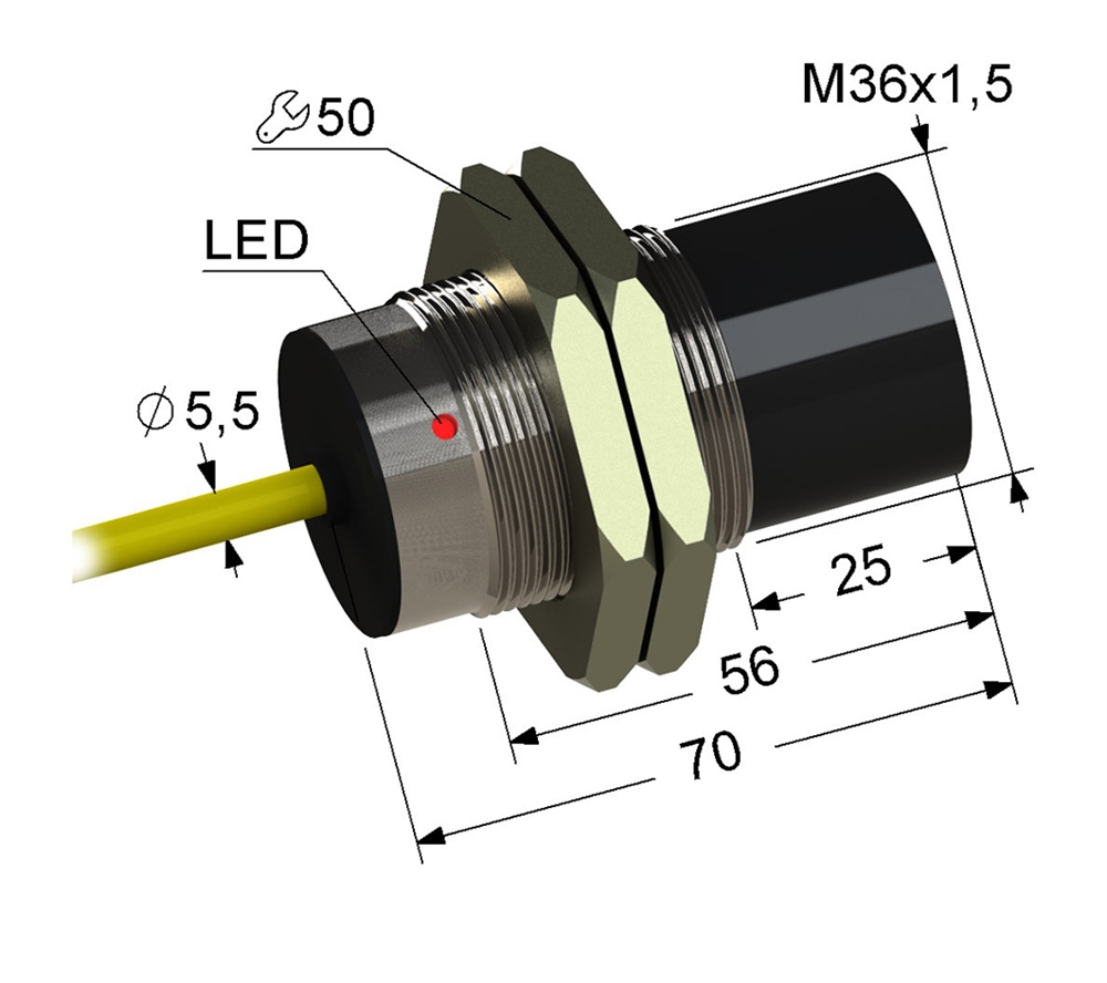PS2-36M70-20N84-K Индуктивный датчик Мега-К
