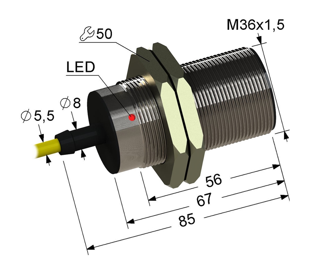PS2-36M85-12B51-Z Индуктивный датчик Мега-К