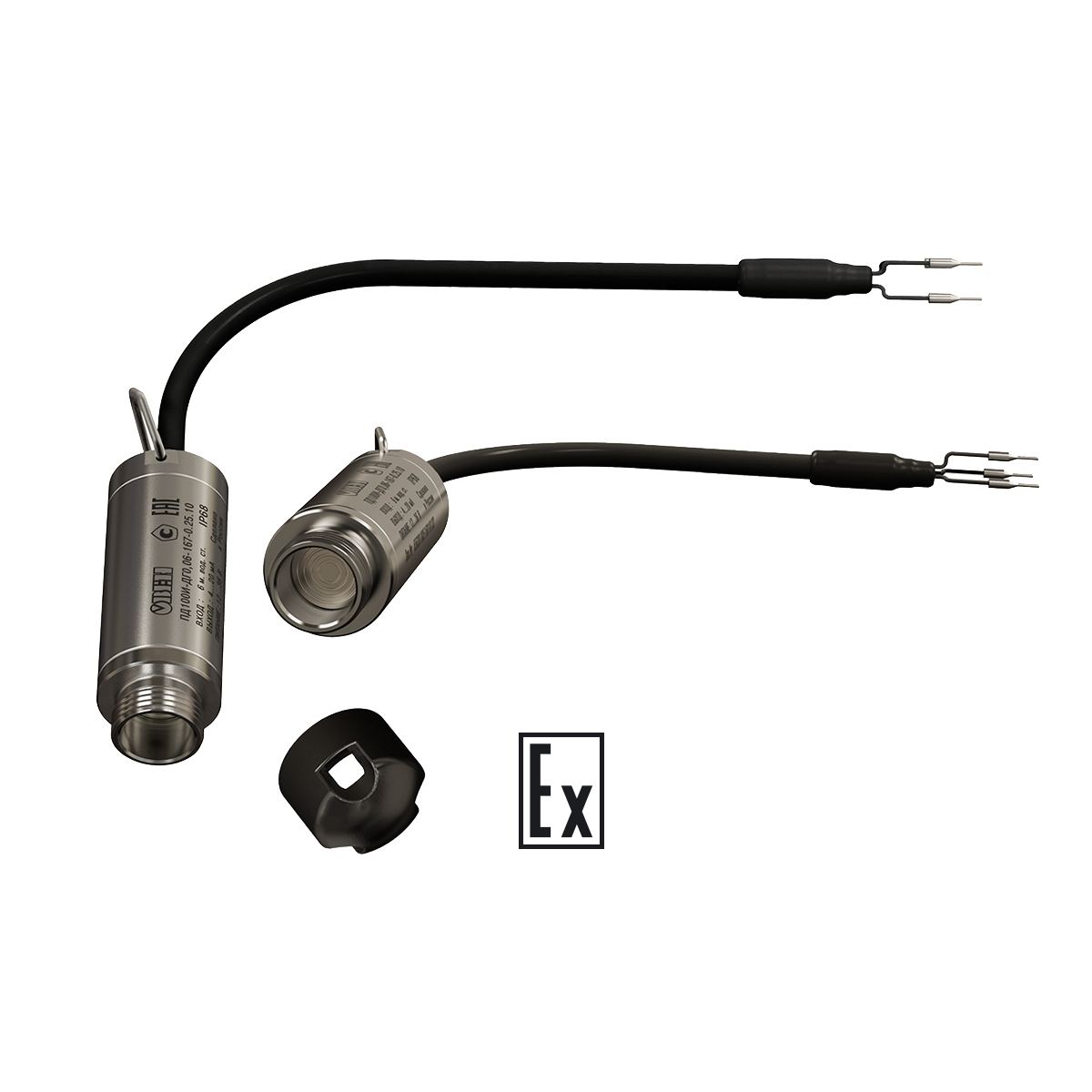 ПД100И-ДГ0,25-167-0,5-ЕХI-100 – погружной уровнемер с искробезопасной цепью и пылевлагозащитой IP68 для опасных производств