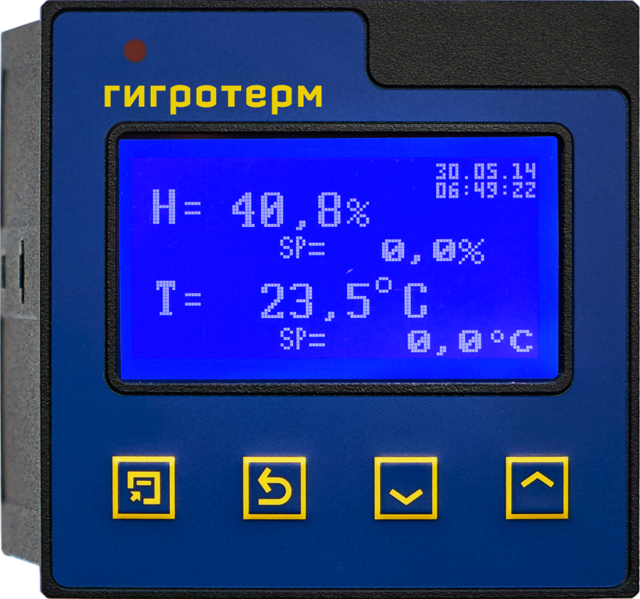 М38//DC(0/20)//ТС//1В//4Р//1Т//485//8Gb//F Мерадат регулятор температуры и влажности