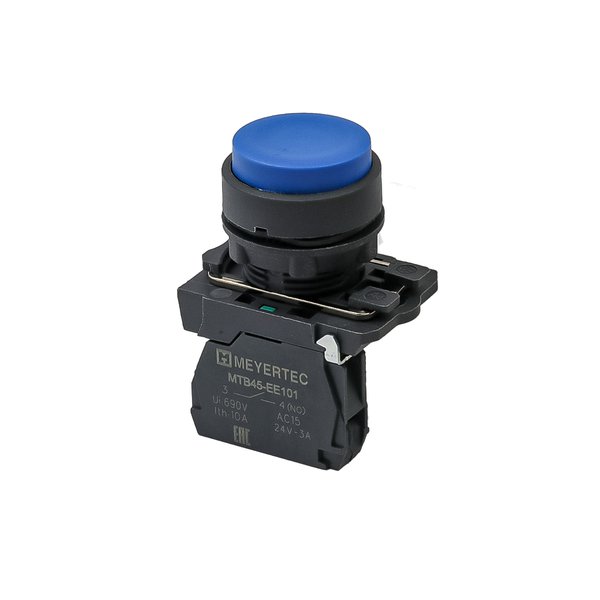 MTB5-AL61 Кнопка выступающая синяя, 1NO, IP65, пластик Meyertec