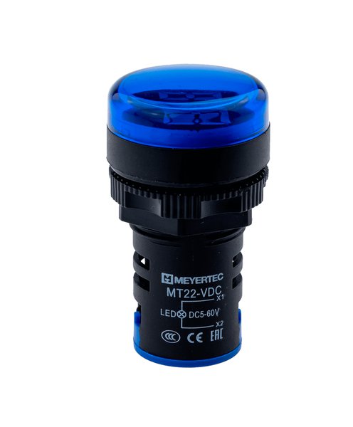 Индикатор напряжения, 5-60V DC, синий