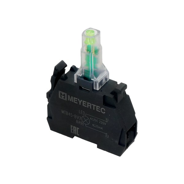 MTB45-BV73-G Модуль подсветки для серий MTB4/MTB5, зеленый, 220V Meyertec