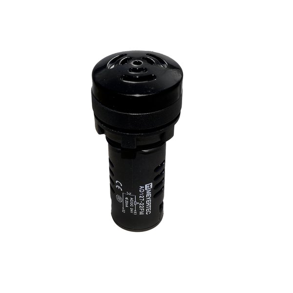 Зуммер без подсветки, 80дБ, черный, 24V AС/DC, IP65, пластик