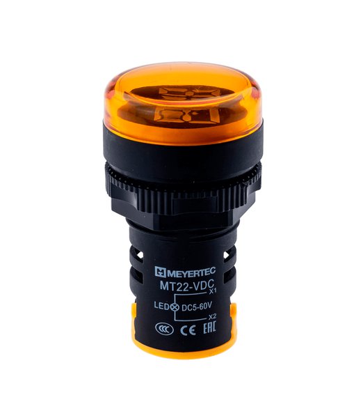 Индикатор напряжения, 5-60V DC, желтый
