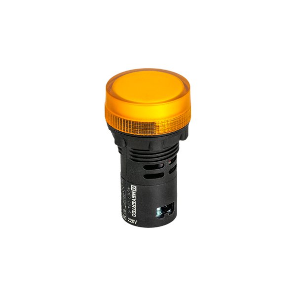 Сигнальная LED лампа, желтый, 220V AC/DC IP65