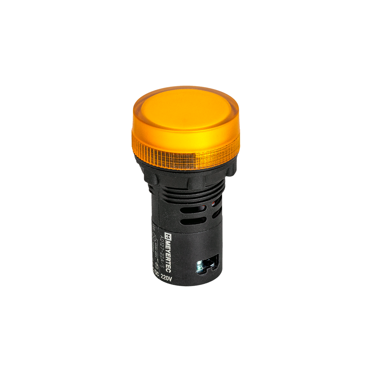 Сигнальная LED лампа, желтый, 220V AC/DC IP65