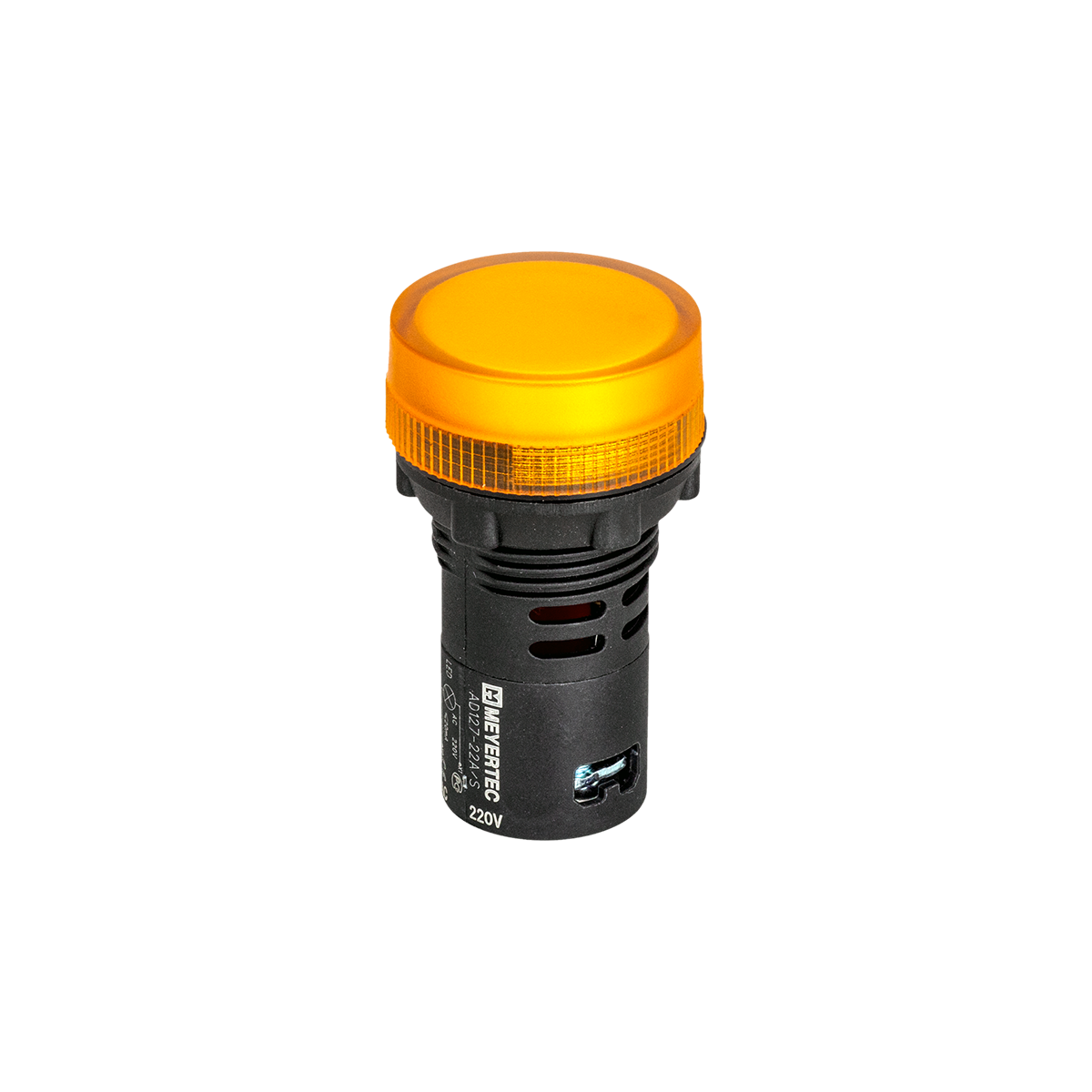 Сигнальная LED лампа, желтый, 220V AC IP65