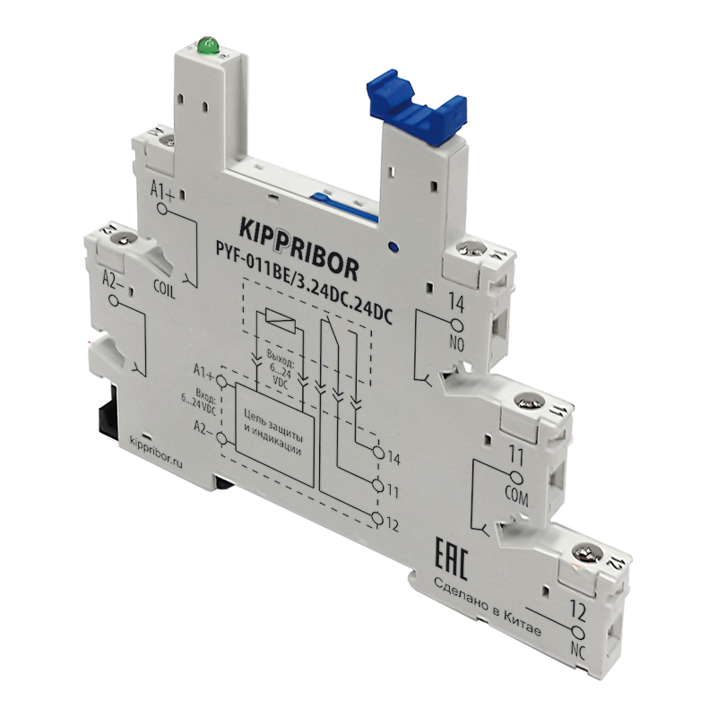 PYF-011BE/3.24DC.24DC  3-ярусная монтажная колодка