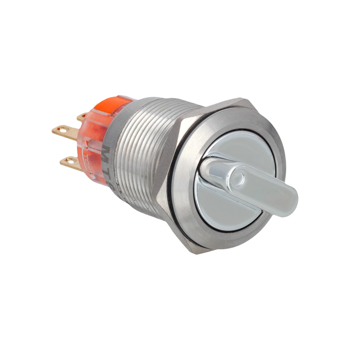 MT67-BD531 Переключатель в 3 положения с возвратом, короткая ручка, 2NO+2NC, IP67, нержавеющая сталь Meyertec