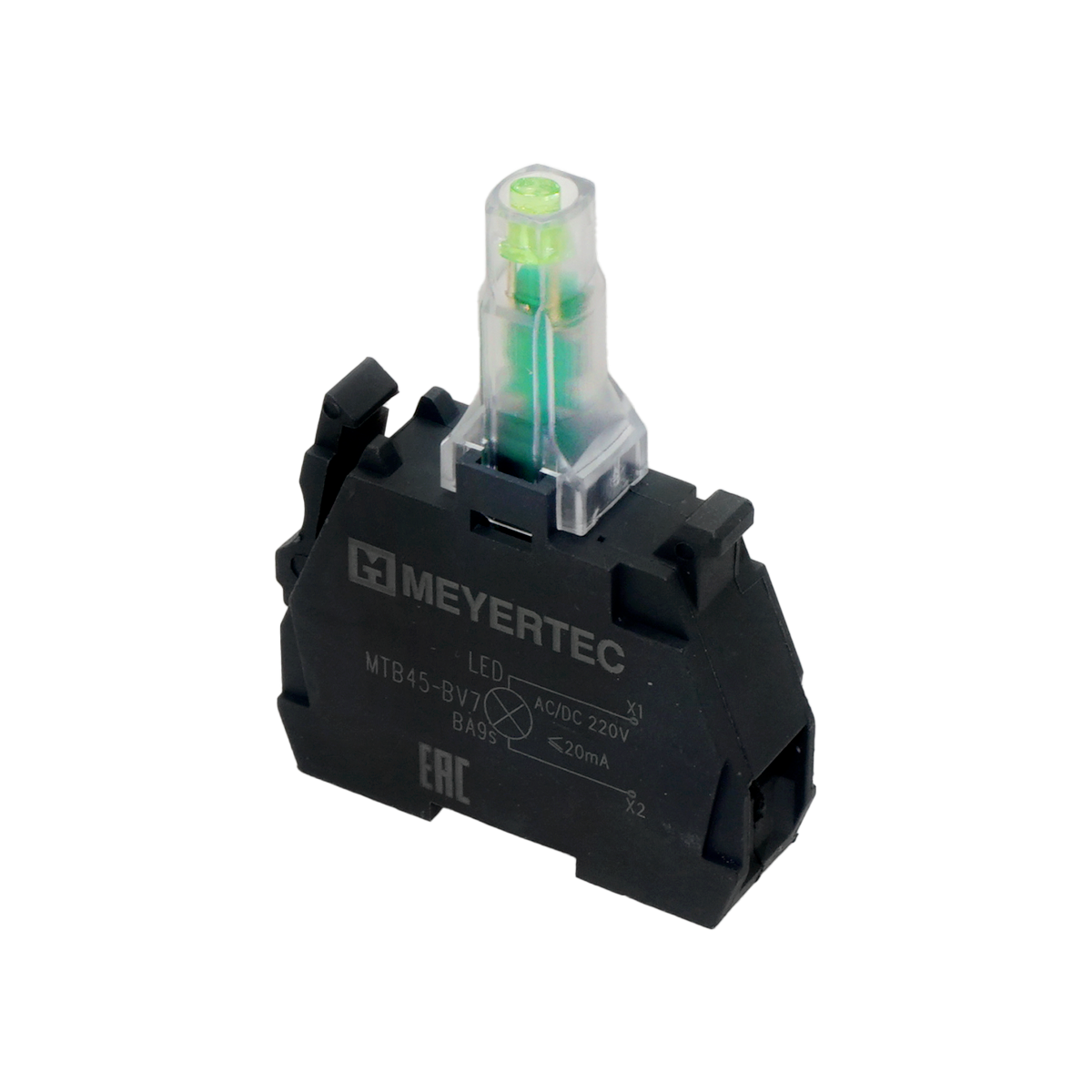 MTB45-BV73-G Модуль подсветки для серий MTB4/MTB5, зеленый, 220V Meyertec