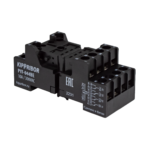 PYF-044BE Монтажная колодка с винтовыми клеммами Кипприбор
