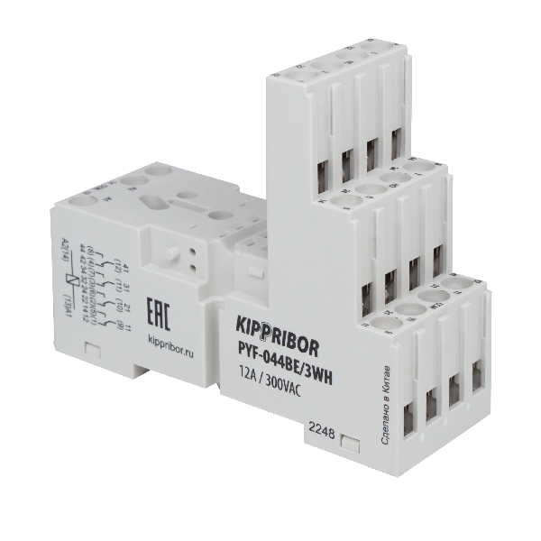PYF-044BE/3WH 3-ярусная монтажная колодка с винтовыми клеммами Кипприбор